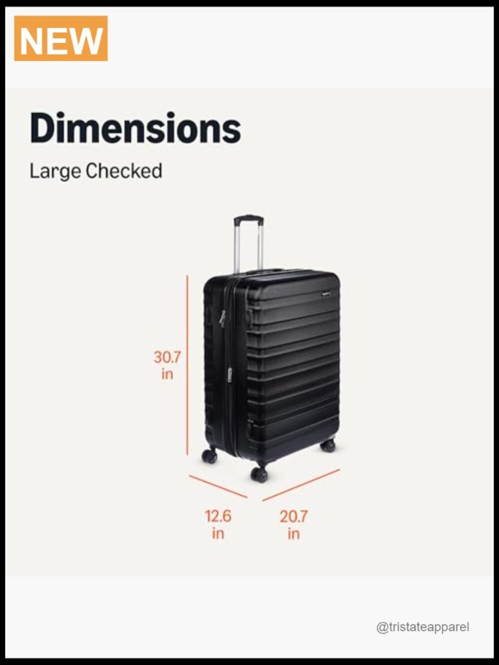 30" Hardside Large Checked Luggage With Spinner Wheels View 6